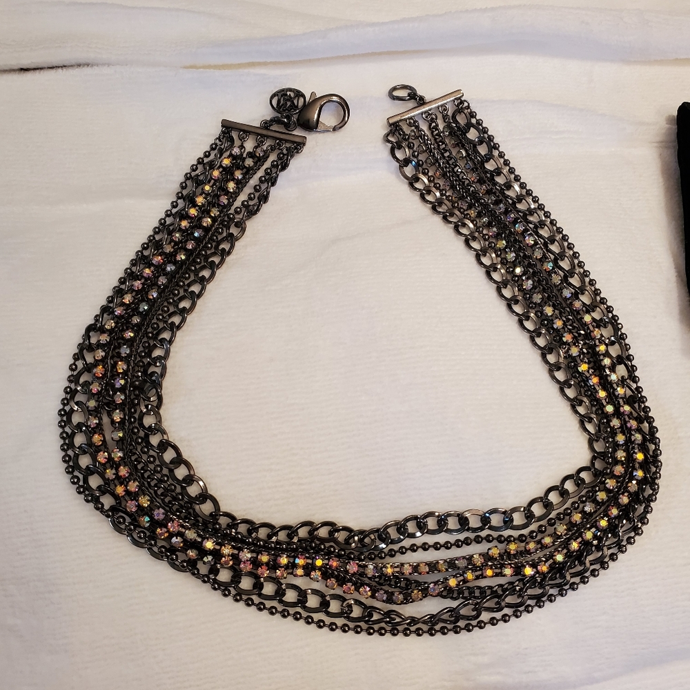 Mango crystal necklace